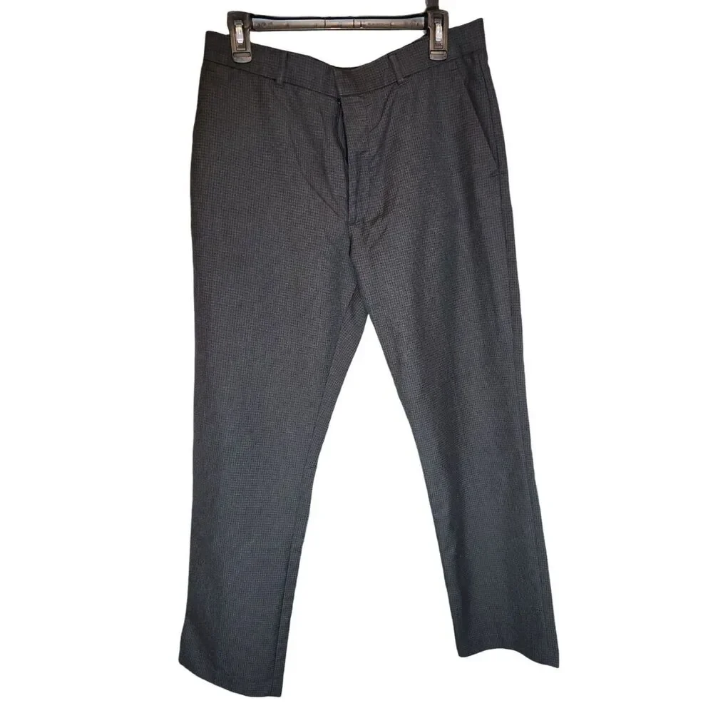 perry ellis portfolio casual stretch dress pant Perry Ellis Portfolio Men's Modern Fit Stretch Resolution Dress Pants Navy 34x32